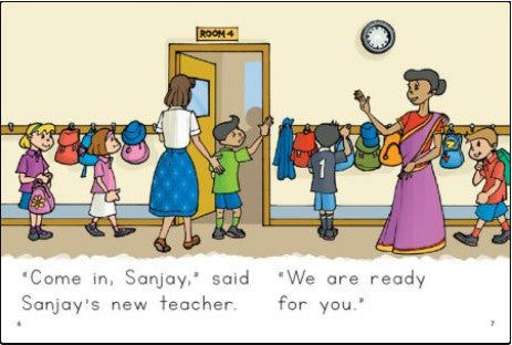 Sanjay's New School(Decodable Explorers Fiction A-Skill Set 7)