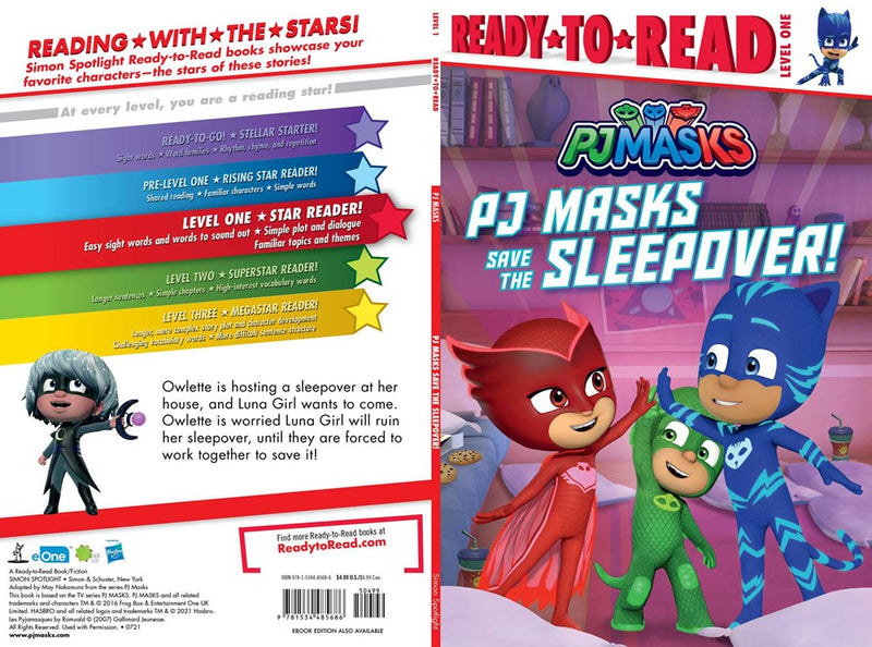 PJ Masks Save the Sleepover!, Book by May Nakamura