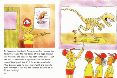 Red Rocket Fluency Level 4 Fiction B (Level 22): Dinosaur Reports