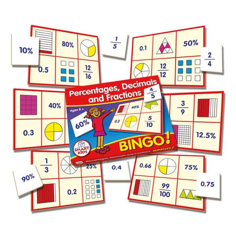 Percentages, Decimals & Fractions Bingo (M47)