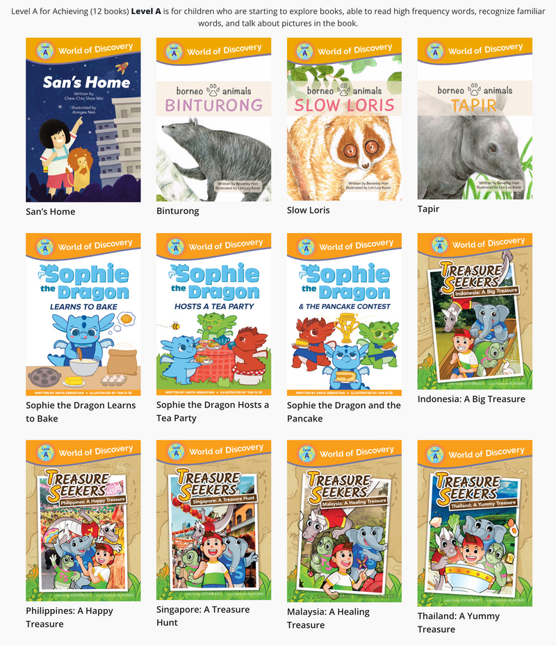 World of Discovery Level A  Set(12 books)