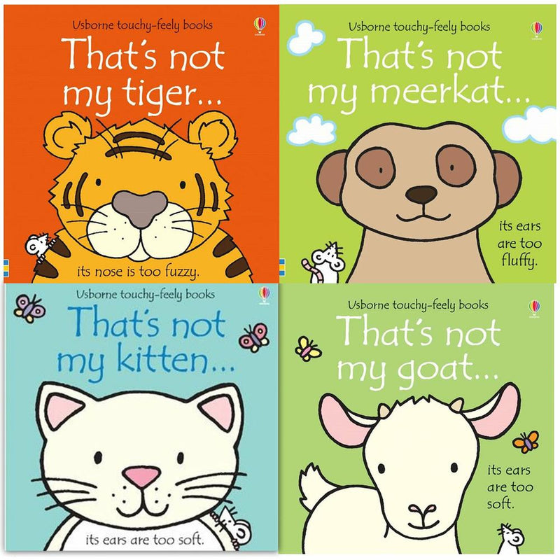 Thats Not My Touchy-Feely Collection 4 Board Books Set